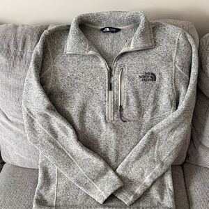The North Face Men's Zip-Up Gray Sweater